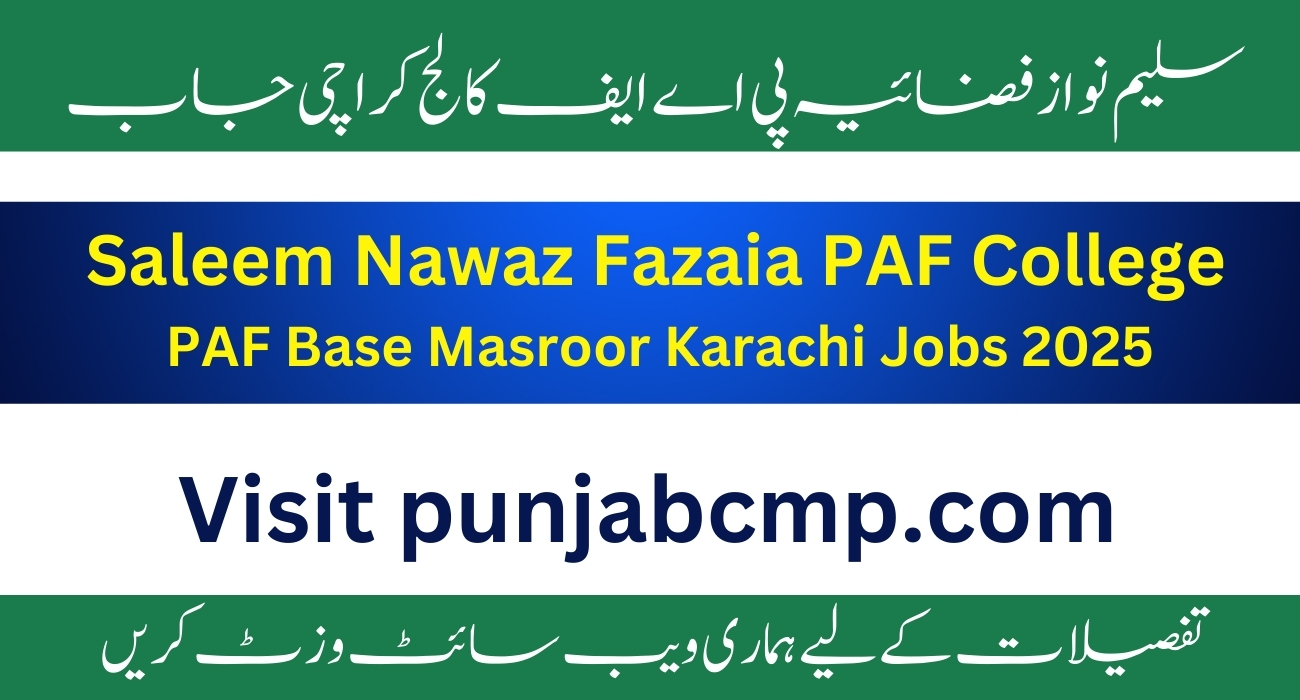 Saleem Nawaz Fazaia PAF Jobs 2025