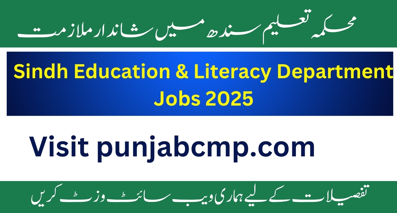 Sindh Education & Literacy Department jobs