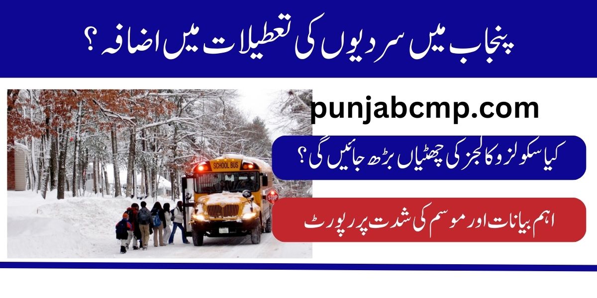 Winter Vacation Extension 2025 Considered in Punjab Schools and Colleges