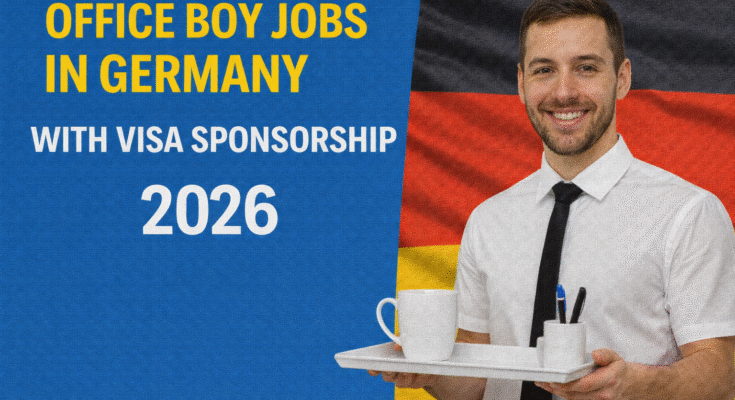 Office Boy Jobs in Germany with Visa Sponsorship 2026