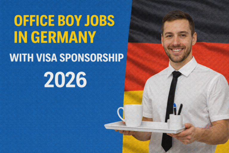 Office Boy Jobs in Germany with Visa Sponsorship 2026