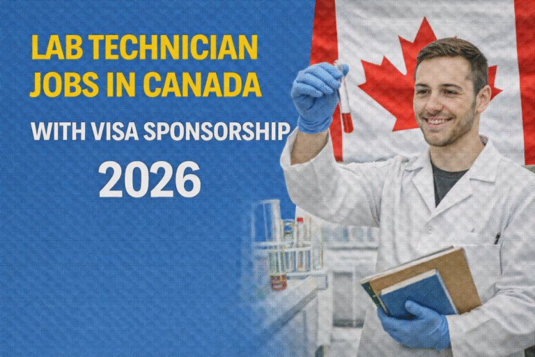 Lab Technician Jobs in Canada with Visa Sponsorship 2026